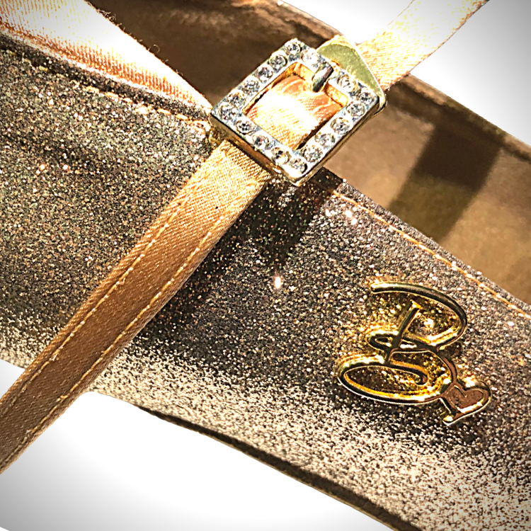Barbarella - B Luxury Gold 2 Dance shoes glitter