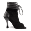 scarpe da ballo heels donna nere in pelle nubuck