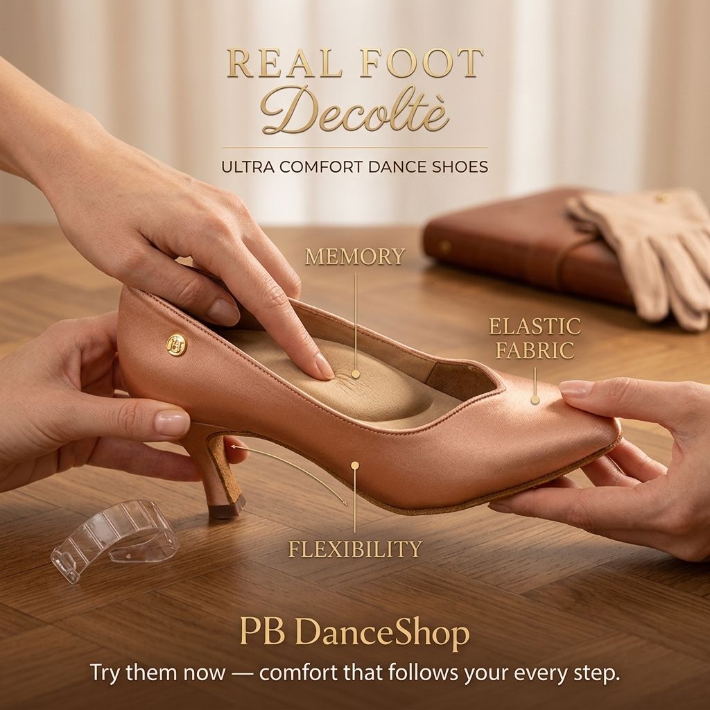 Real Soft Decolletè 1 scarpe da ballo donna comode Real Soft Décolleté PB Dance